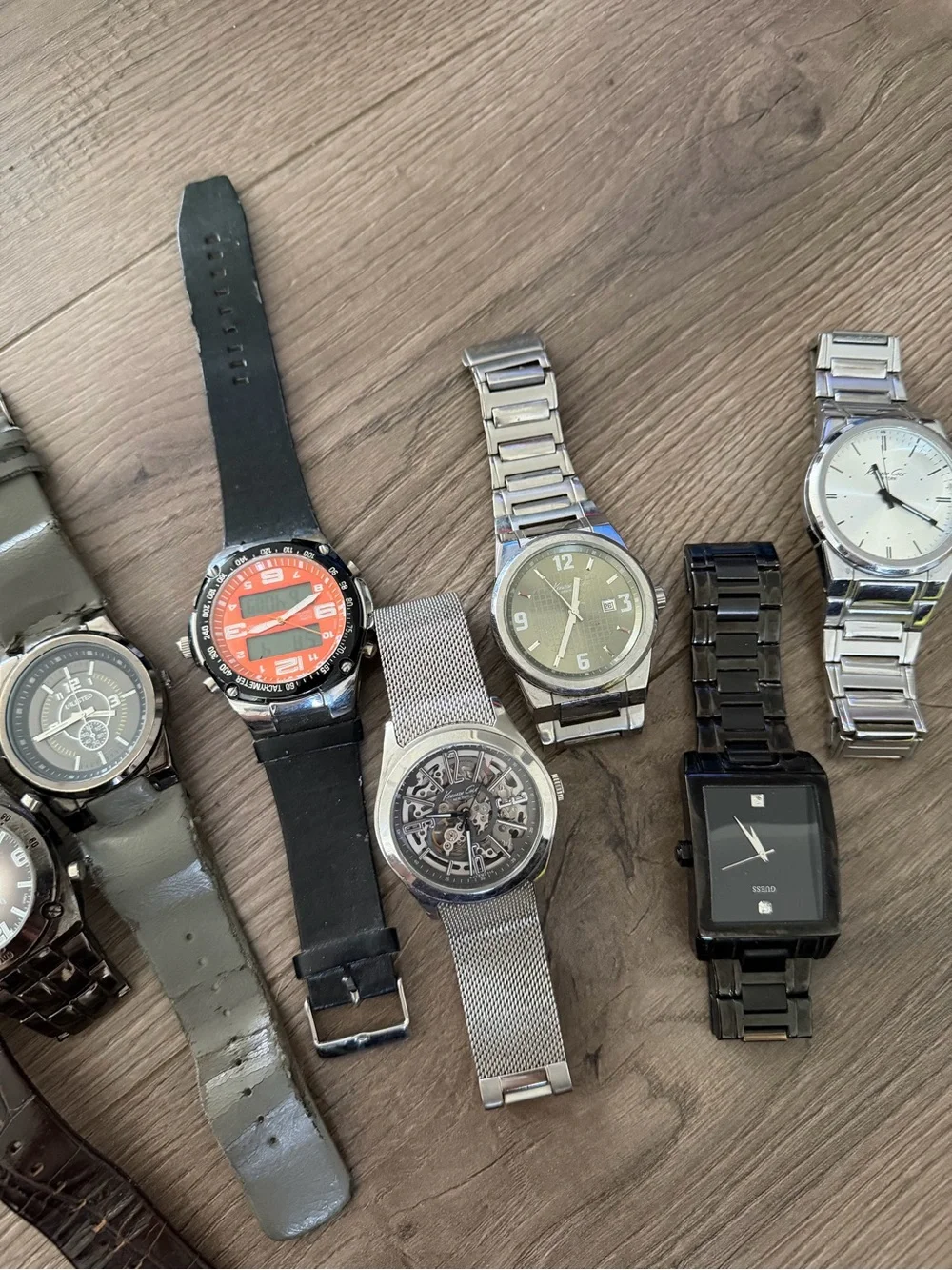 Men's Black and Silver Watches- Mixed Dial Styles